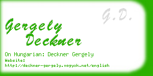 gergely deckner business card
